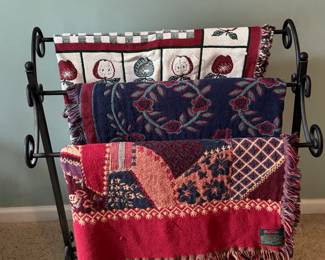 3 tier metal quilt rack