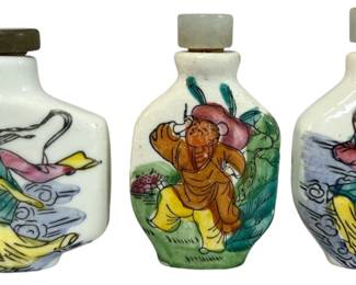 Three Chinese Antique Snuff Bottles
