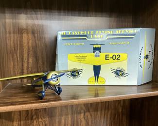 Air Eastwood Flying Service Die-Cast Metal Bank - 1932 Lockheed E-02 Airplane           