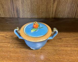 Noritake Covered Sugar Dish Japan Lusterware