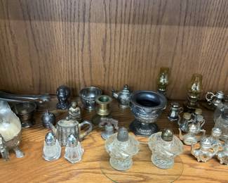 Metal, Plastic &  Glass Salt & Pepper Shakers