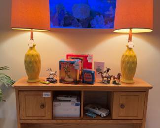MCM Ceramic Yellow Lamp (A), MCM Ceramic Yellow Lamp (B)
