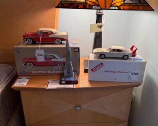 Tania Bricel Lamp (A), Danbury Mint 1969 Dodge Daytona, Birch Nightstands