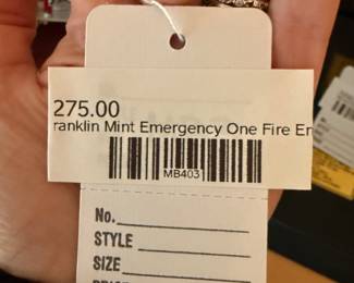 Franklin Mint Emergency One Fire Engine