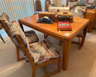 Expanding Dining Table, Art Van Dining Chairs
