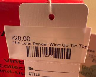 The Lone Ranger Wind Up Tin Toy