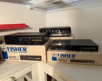 Fisher CA-272 Amplifier, Fisher CR-W45, Fisher FM-272 Stereo Tuner
