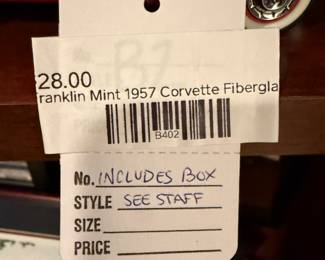 Franklin Mint 1957 Corvette Fiberglass Edition