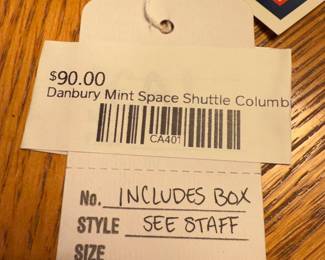Danbury Mint Space Shuttle Columbia