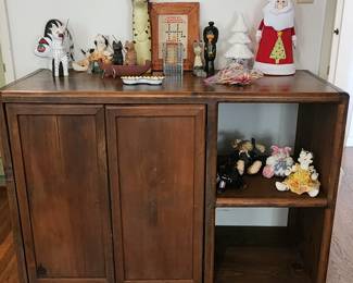 cats, Christmas, wood bookcase