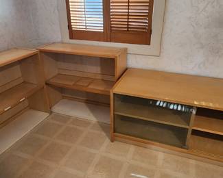 bookcases, TV stand