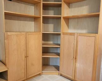 corner 3 piece bookshelf