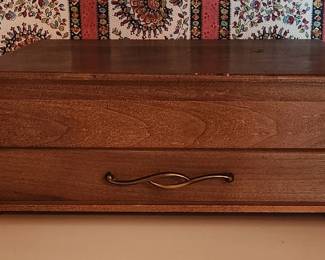 vintage silverware box