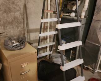 FILE CABINET, POOL LADDER