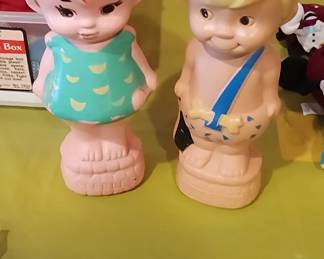 Vintage Soaky Colgate Palmolive Bubble Pebbles and Bamm Bamm