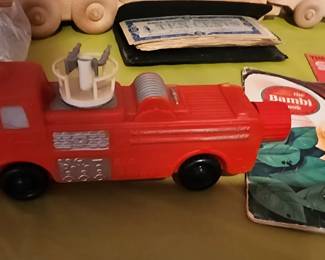 Vintage Soaky Colgate Palmolive Bubble Fire Truck