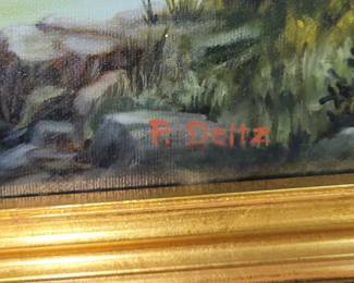 New Braunfels artist Patricia Deltz oil on canvas