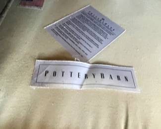 Detail pic, Velvet Pottery Barn Sofa 86"
"Cameron Square" in Slate Performance Vevet