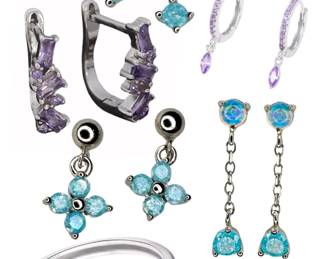 Fine Jewelry - Sterling Earrings & Rings