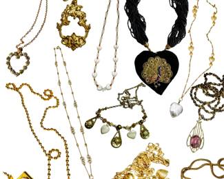 Preview of Vintage & Re-styled Vintage Costume Jewelry... additional pieces will be present during the estate sale. 