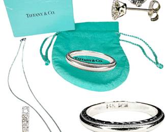 Fine Jewelry - Antique through Modern Platinum & White Gold Earrings, Rings & Necklaces