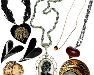 Costume Jewelry - Antique through Modern Earrings, Necklaces, Brooches & Lapel Pins