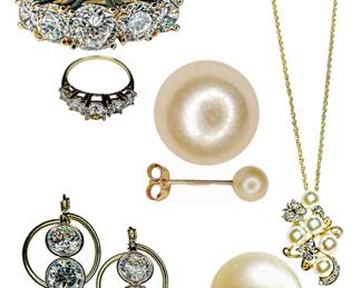 Fine Jewelry - Antique through Modern Yellow Gold Earrings, Rings & Necklaces