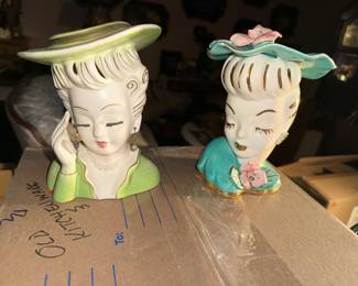 Head Vases, good condition
