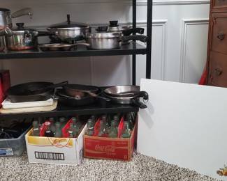 Cast Iron, Revereware, Luster Craft, Coca Cola