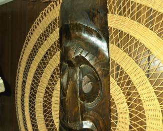 Vintage wood carved Mask