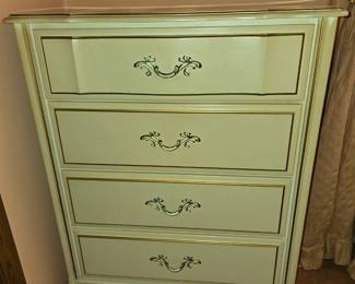Matching vintage high boy dresser
