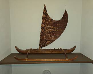 Carved boat