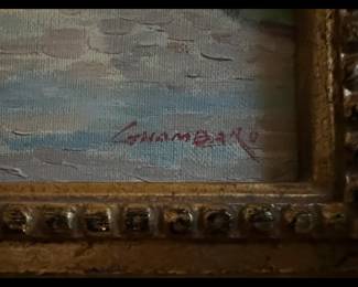 Framed & signed picture
