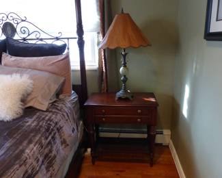 Ethan Allen 4 poster master bedroom set, queen size mattress & box spring 