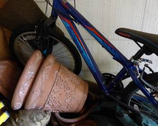 Bikes, planters
