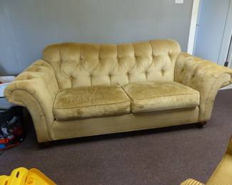 Tufted back sofa