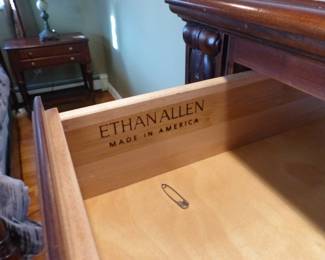 Ethan Allen 4 poster master bedroom set, queen size mattress & box spring 