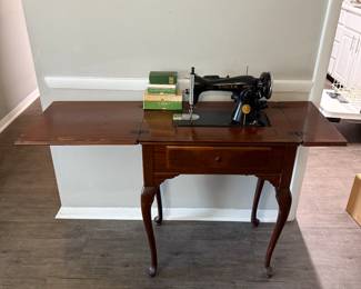 Antique Singer sewing machine.