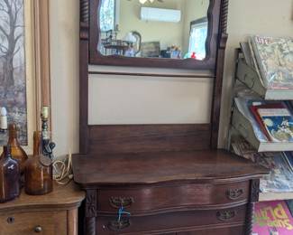Oak Washstand 35"x76"x19"