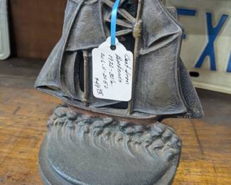 Cast Iron Sailor Book Ends