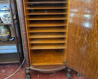 Oak Music Cabinet 42"x23"x21"