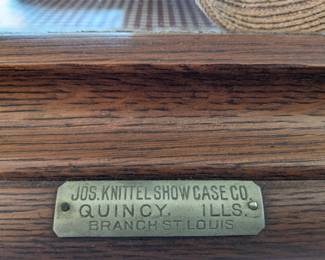 Display Case (JOS. KNITTEL SHOWCASE QUINCY ILLS BRANCH ST. LOUIS)