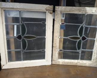 Stain-Glass Windows 16.5"x20.25" ea.