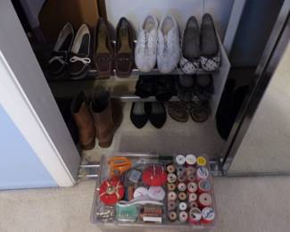 Shoes, sewing kit
