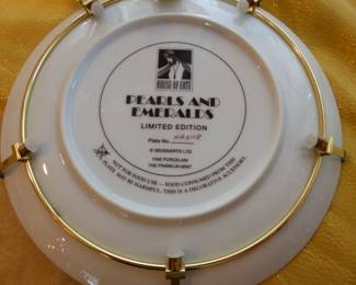 Franklin Mint House of Erte Limited Edition Collector Plates "Pearls and Emeralds"