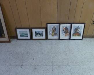 Vintage framed pictures