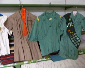 Vintage boy scouts, brownie & girl scout uniforms