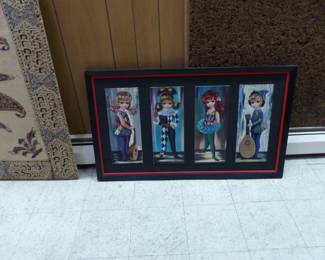 Vintage framed pictures