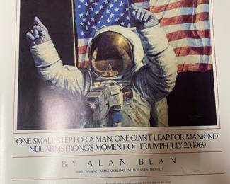 Signed art print -astronaut art