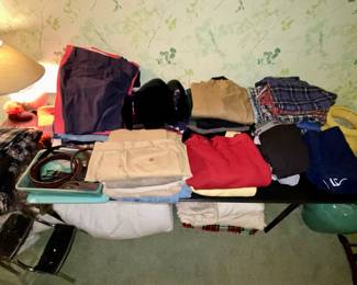 Assorted sweater, shorts and more